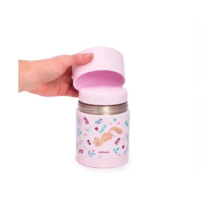 Termo para Sólidos Miniland Thermy Squirrel Pink 600ml