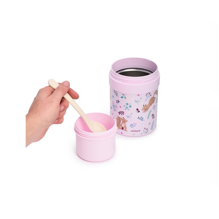 Termo para Sólidos Miniland Thermy Squirrel Pink 745ml