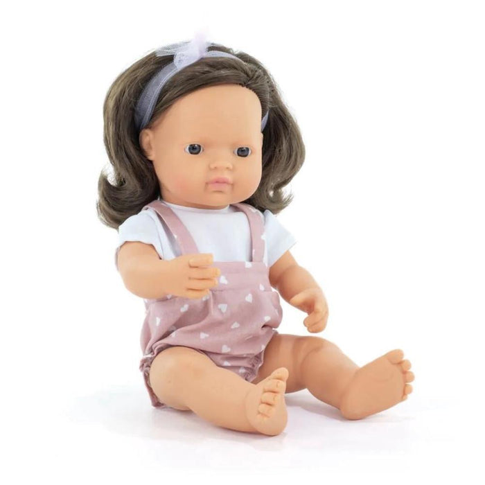 Boneca Miniland My Friends & Me Morena 38cm