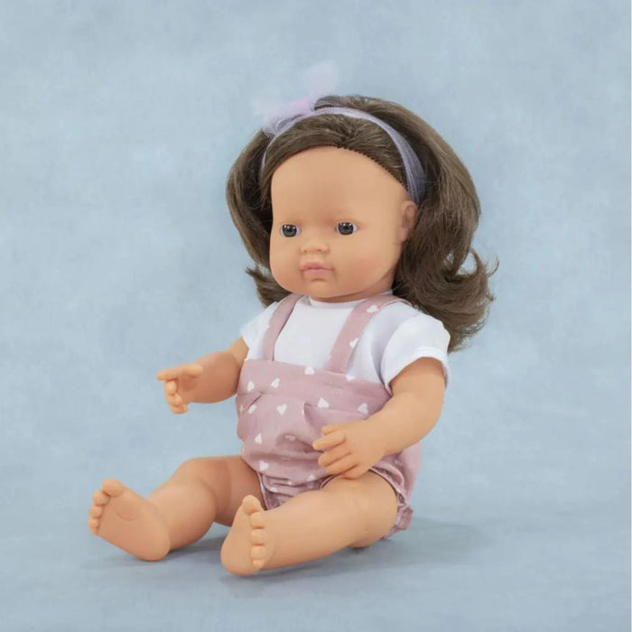 Boneca Miniland My Friends & Me Morena 38cm