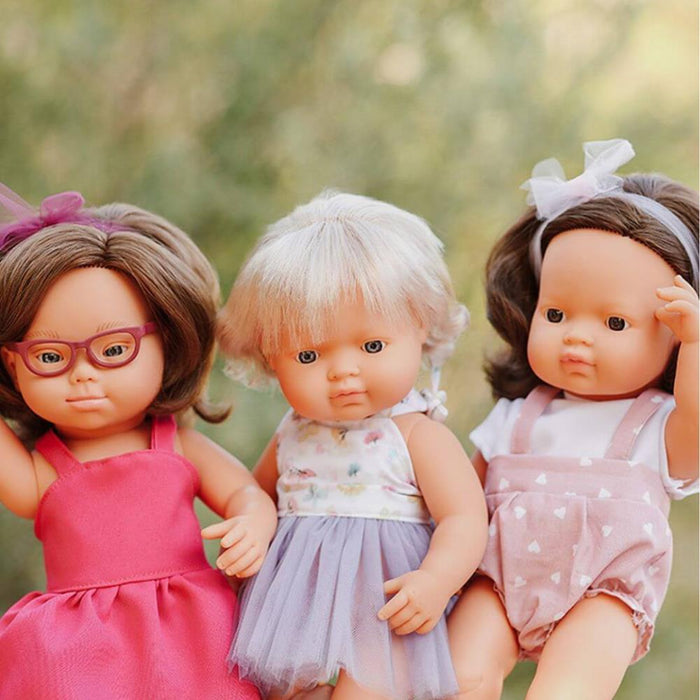 Boneca Miniland My Friends & Me Morena 38cm