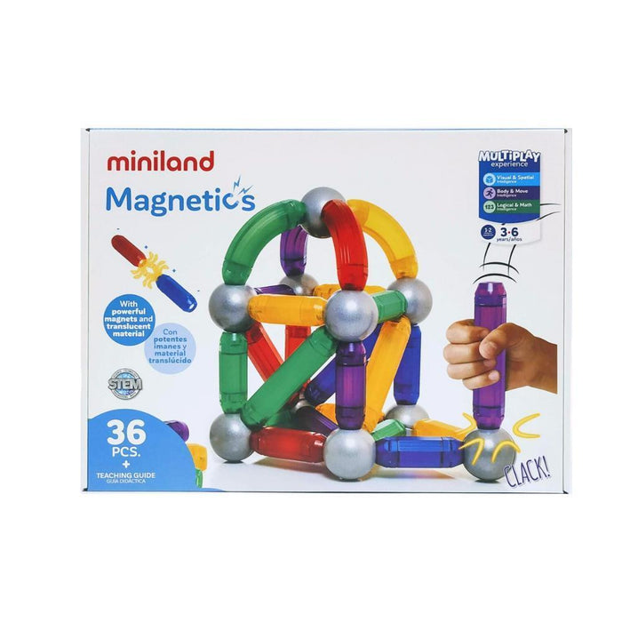 Construções Magnéticas Miniland 36 Peças