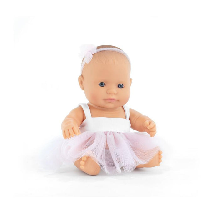 Boneca Bebé Miniland My Friends & Me Caucasiana 21cm