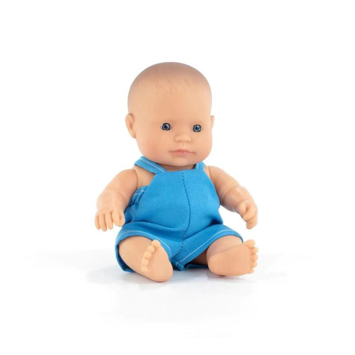 Boneco Bebe Miniland My Friends & Me Caucasiano 21cm