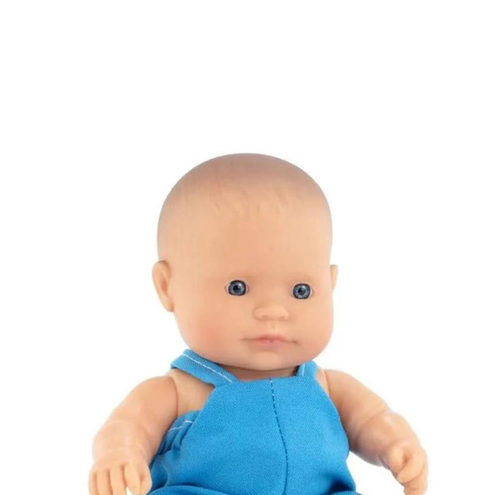 Boneco Bebe Miniland My Friends & Me Caucasiano 21cm