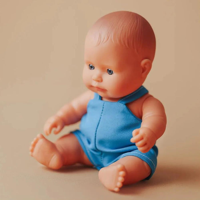 Boneco Bebe Miniland My Friends & Me Caucasiano 21cm