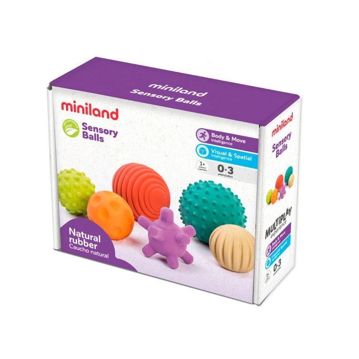 6 Bolas Sensoriais Miniland Eco