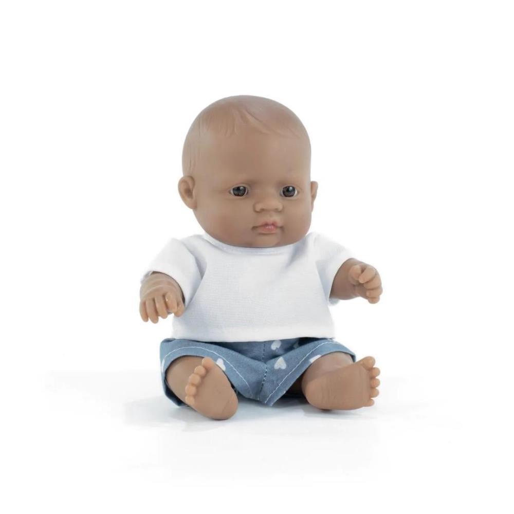 Boneco Bebé Miniland My Friends & Me Latino 21cm
