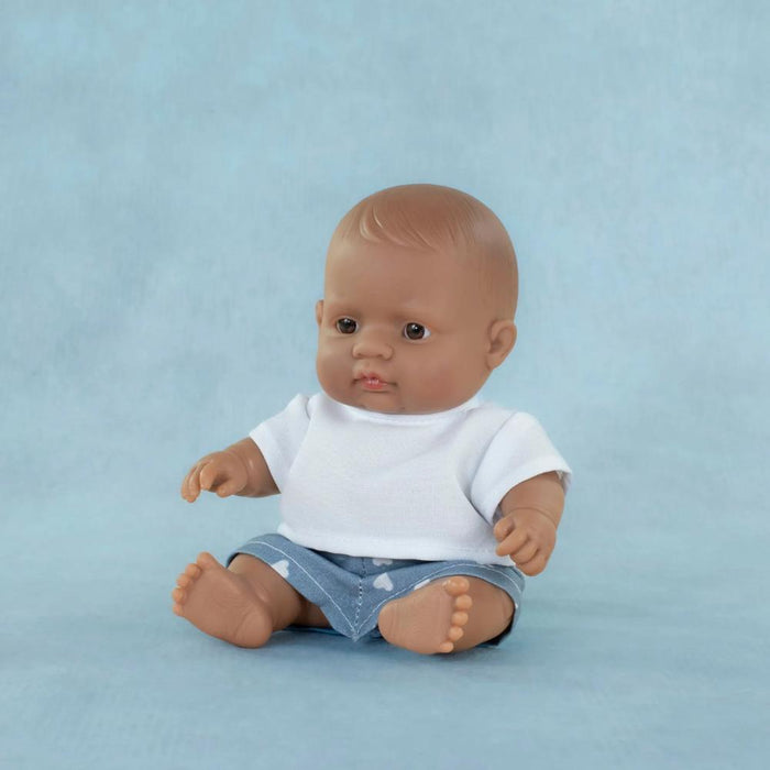 Boneco Bebé Miniland My Friends & Me Latino 21cm