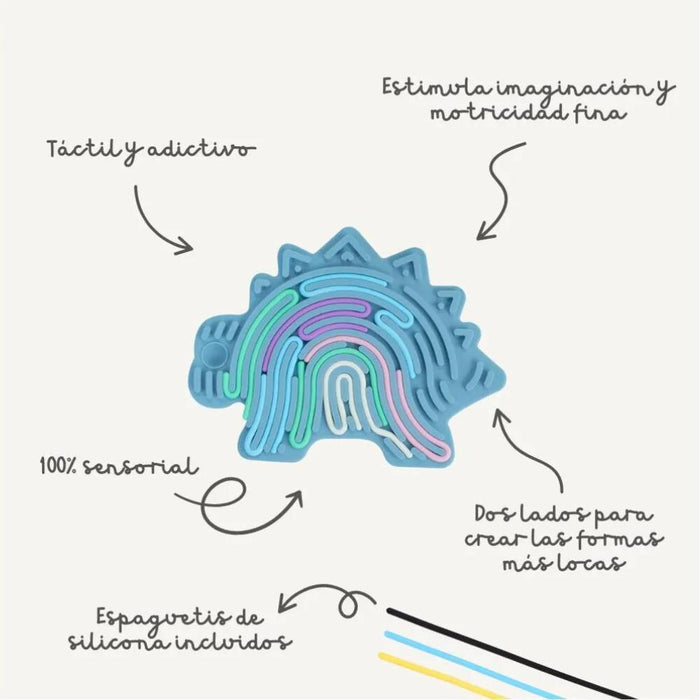 Jogo de Labirinto em Silicone Flexhetti Dino