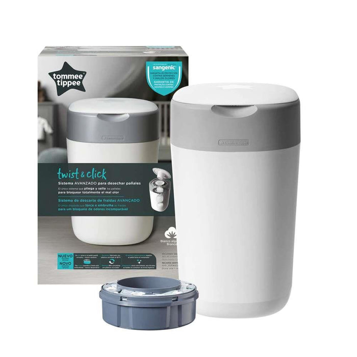 Tommee Tippee Contentor Fraldas Sangenic Twist and Click Branco