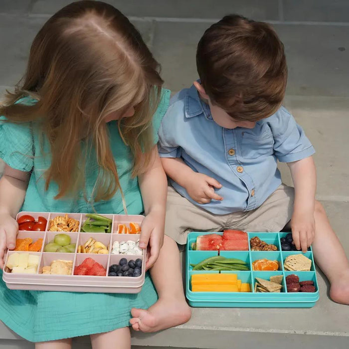 Caixa Lancheira Retangular com Divisórias Melii Pink