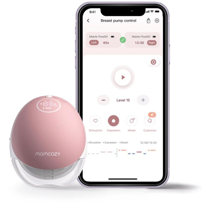 Bomba Tira-Leite Mãos Livres Momcozy M9 Dupla Red