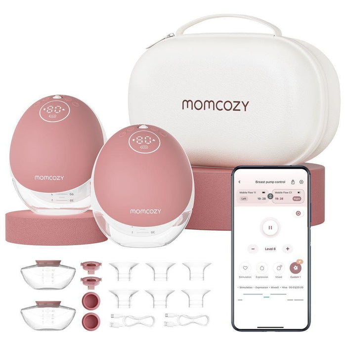 Bomba Tira-Leite Mãos Livres Momcozy M9 Dupla Red