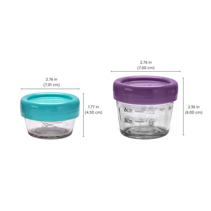 12 Recipientes Melii em Vidro (6x30ml + 6x60ml)
