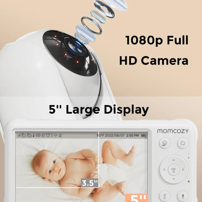 Intercomunicador Digital Momcozy BM01 com Monitor LCD 5"