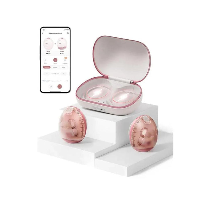 Bomba Tira-Leite Mãos Livres Momcozy  Air1 Ultra Slim Dupla