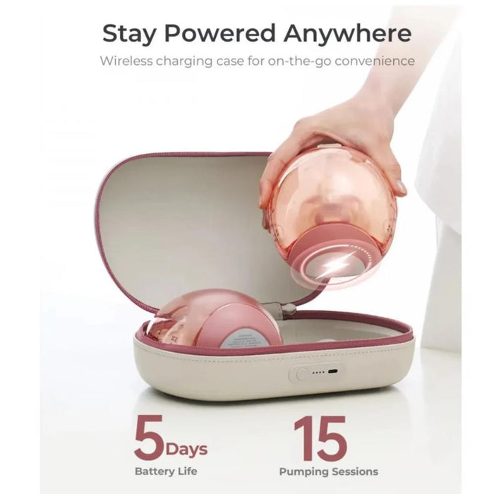 Bomba Tira-Leite Mãos Livres Momcozy  Air1 Ultra Slim Dupla