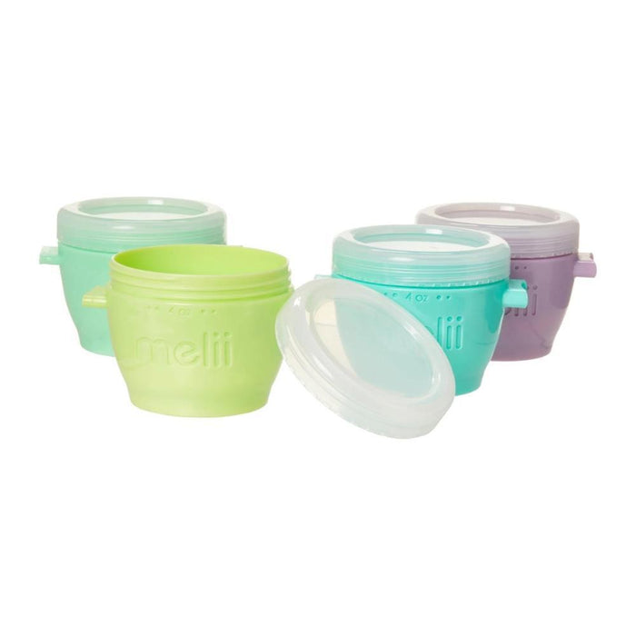 4 Recipientes Herméticos Melii Snap & Go Midi 118 ml