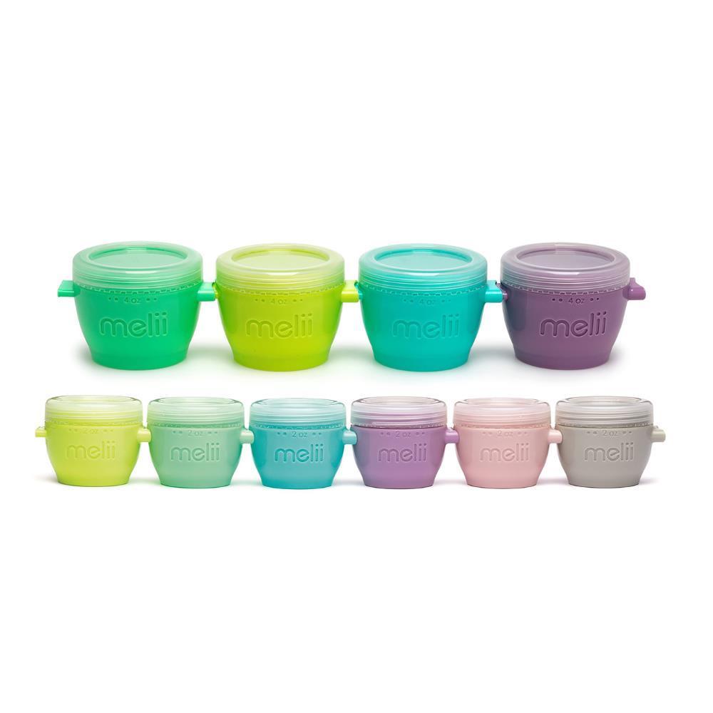10 Recipientes Herméticos Melii Snap & Go (6x59ml + 6x118ml)