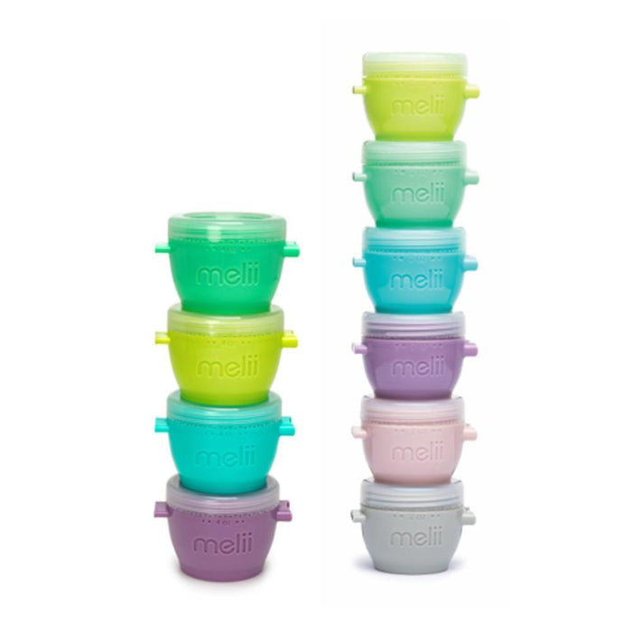 10 Recipientes Herméticos Melii Snap & Go (6x59ml + 6x118ml)