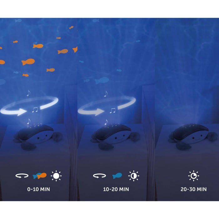 Peluche Projetor do Oceano com Música Zazu Cody the Crab