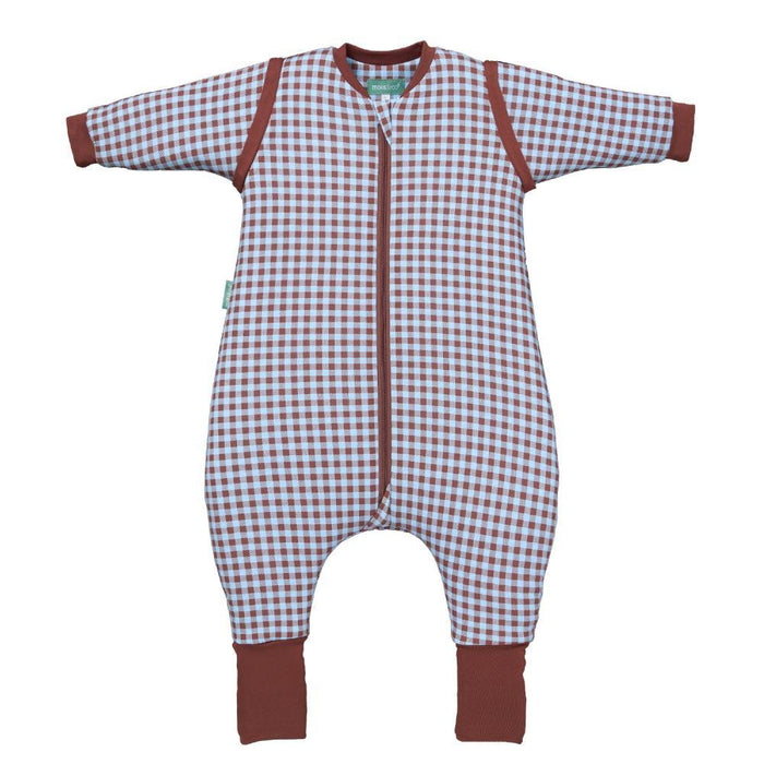 Saco de Dormir/Pijama com Mangas e Meias Molis&Co Vichy Brown&Blue 1A Tog 2.5