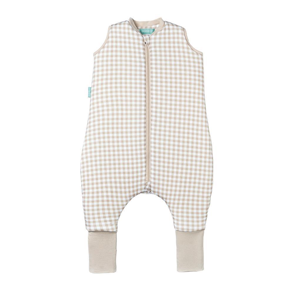 Saco de dormir/pijama con calcetines Molis&Co Vichy Beige 2A Tog 2.5