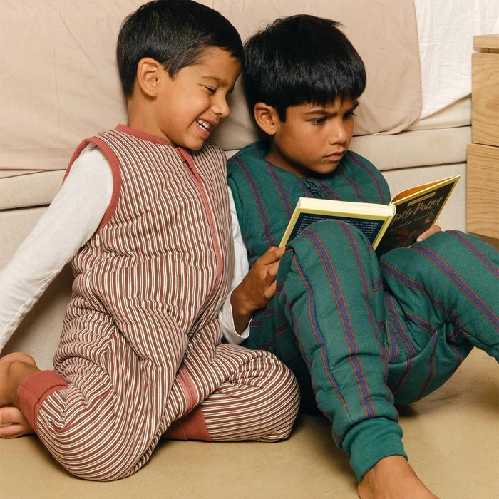 Saco de Dormir/Pijama com Meias Molis&Co Burgundy Stripes 2A Tog 2.5