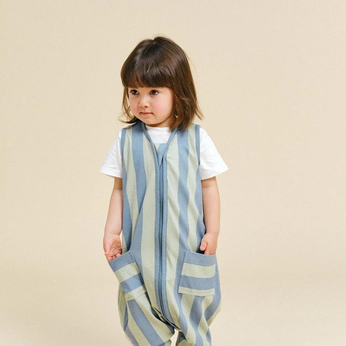 Saco de Dormir/Pijama Molis&Co Green&Blue Stripes 3-6m T0.5