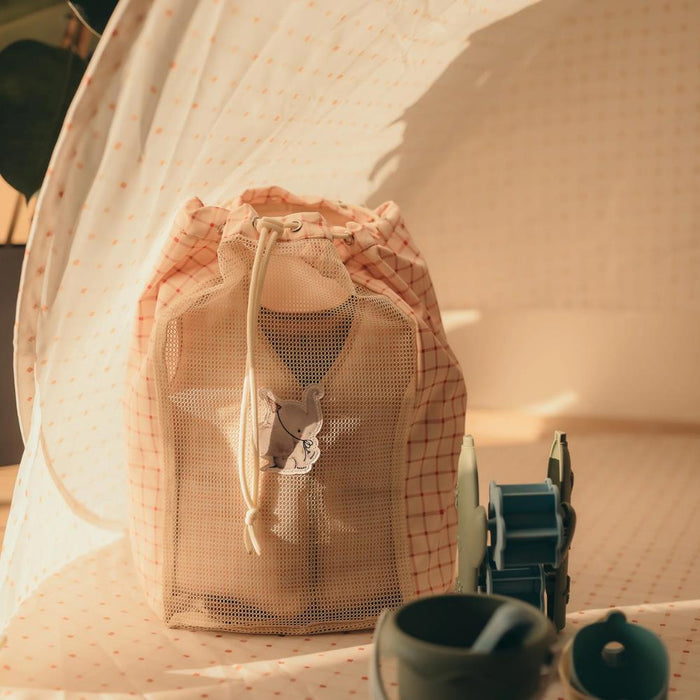 Saco/Mochila de Praia Mrs Ertha Organic Squares