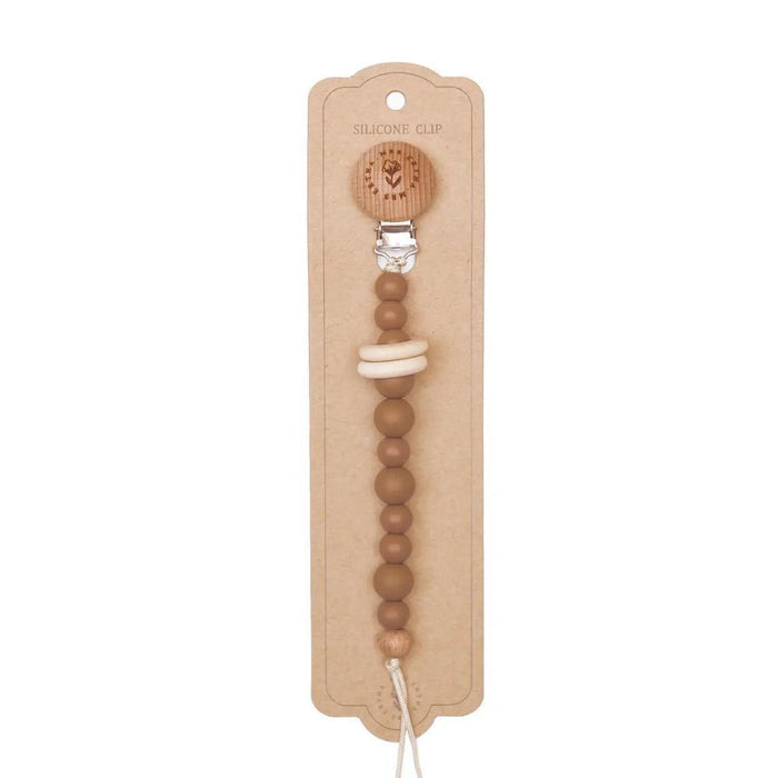 Corrente para Chupeta em Silicone Mrs Ertha Taupe