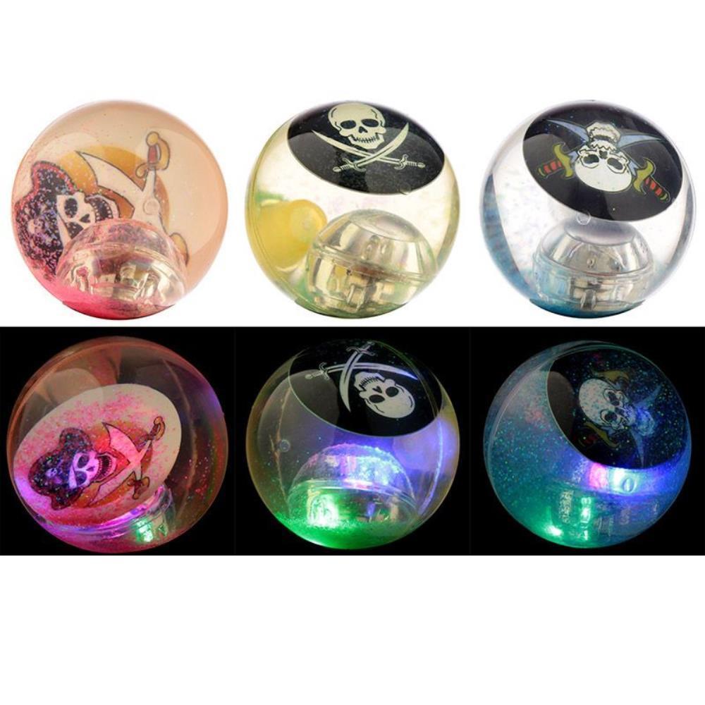 Bola Saltitona Pirata com Luz Led 6 cm