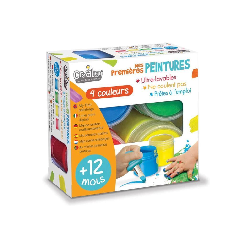 4 Créa Lign Paint Pots My First Paintings 12m+