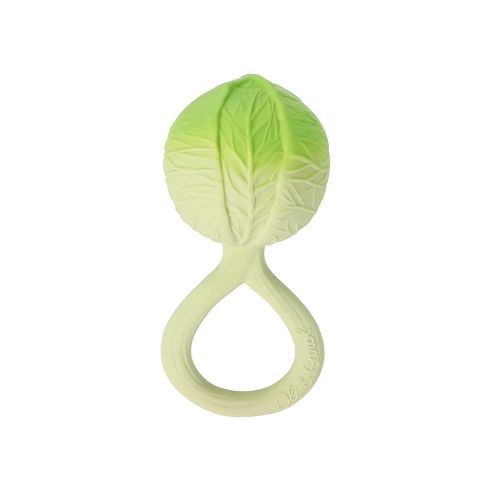 Oli & Carol Green Cabbage Teether Toy