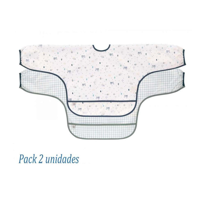 Babetes com Manga Jardim Pack 2 Unidades