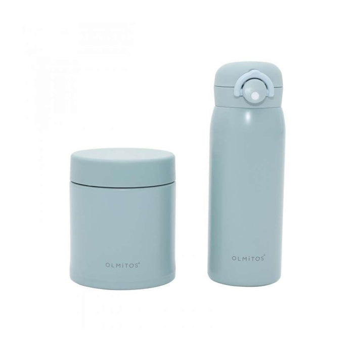 Olmitos 2 Termos Sólido 550ml e Líquido 480ml Azul