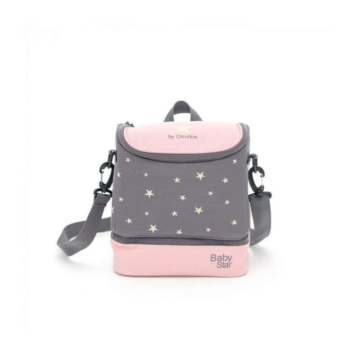Lancheira Térmica BabyStar Estrelas Rosa