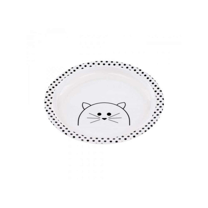 Prato Antiderrapante Gato Branco