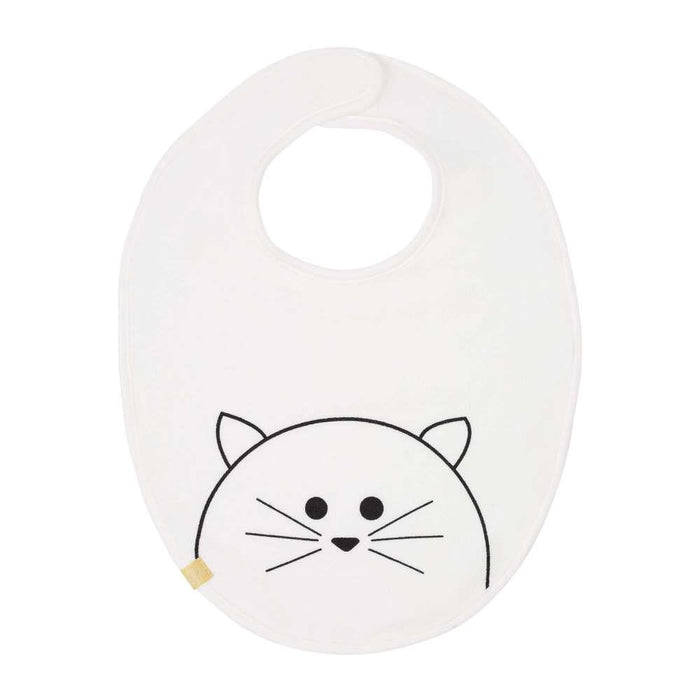 Babete Impermeável Médio Gato Branco