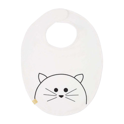 Babete Impermeável Médio Gato Branco