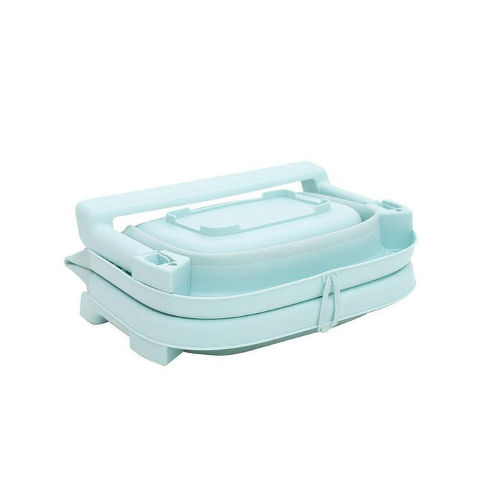 Banheira Dobrável Olmitos com Termómetro e Redutor Azul