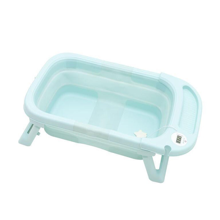Banheira Dobrável Olmitos com Termómetro e Redutor Azul