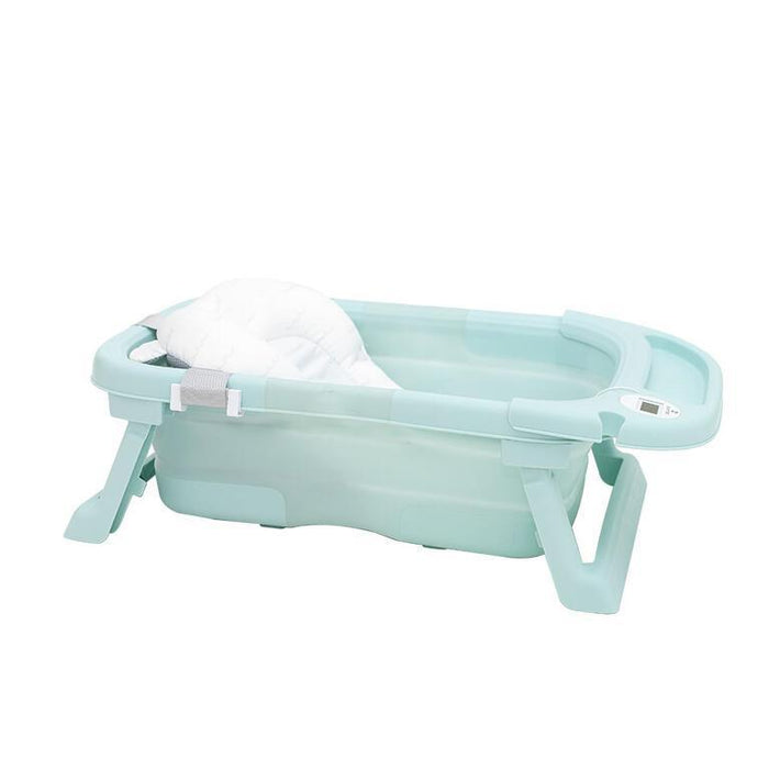 Banheira Dobrável Olmitos com Termómetro e Redutor Azul