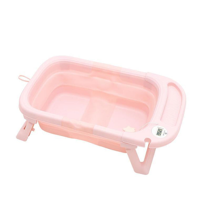 Banheira Dobrável Olmitos com Termómetro e Redutor Pink