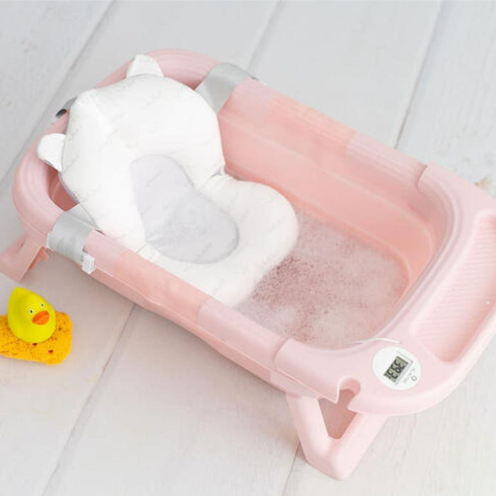Banheira Dobrável Olmitos com Termómetro e Redutor Pink