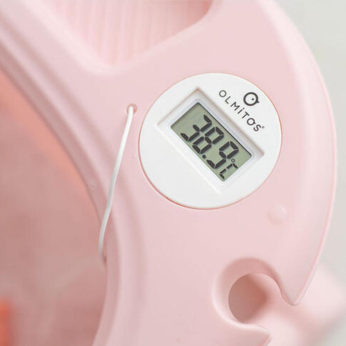 Banheira Dobrável Olmitos com Termómetro e Redutor Pink