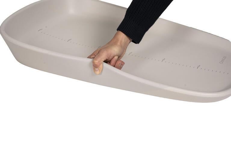 Muda Fraldas em Espuma EVA com Medidor Olmitos Taupe