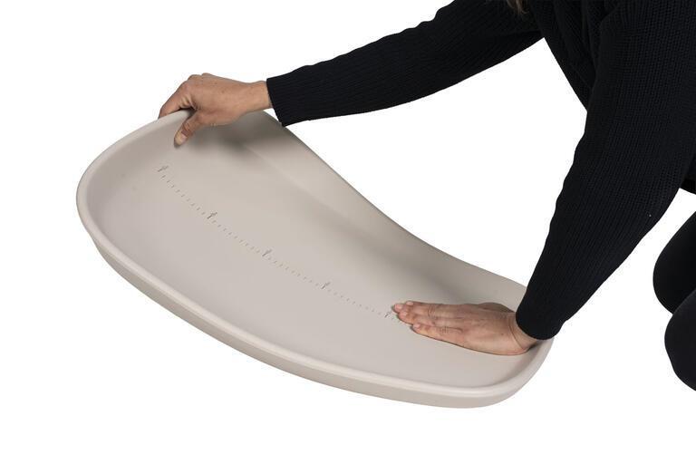 Muda Fraldas em Espuma EVA com Medidor Olmitos Taupe