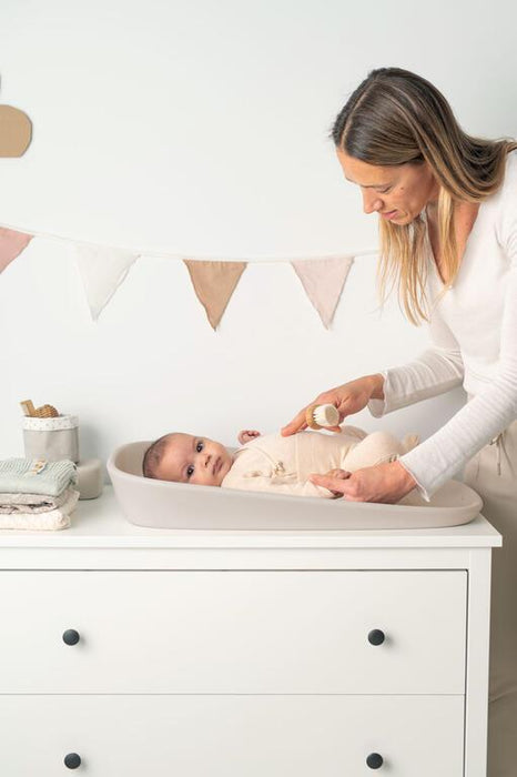 Muda Fraldas em Espuma EVA com Medidor Olmitos Taupe